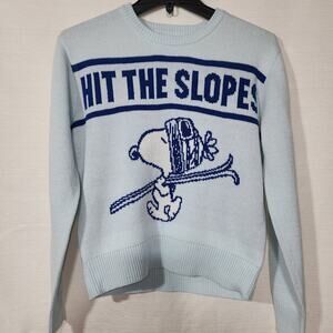 Snoopy skiing sweater Women's Pullover Size XS
